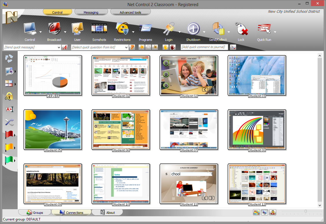 Net Control 2 Classroom screenshot