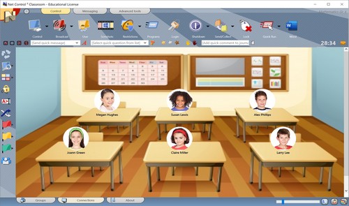 Net Control 2 Classroom - Avatar View and Custom Layout