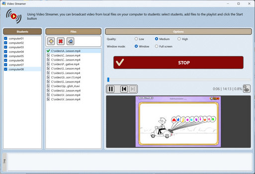 Video content broadcaster